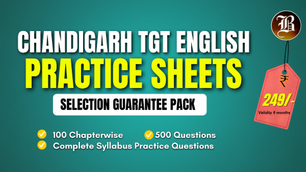 CHANDIGARH TGT ENGLISH SELECTION GUARANTEE PRACTICE SHEETS PACK cover
