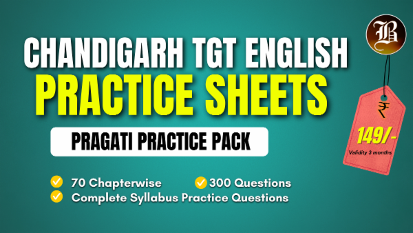 CHANDIGARH TGT ENGLISH PRAGATI PRACTICE SHEETS PACK cover