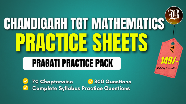 CHANDIGARH TGT MATHEMATICS PRAGATI PRACTICE SHEETS PACK cover