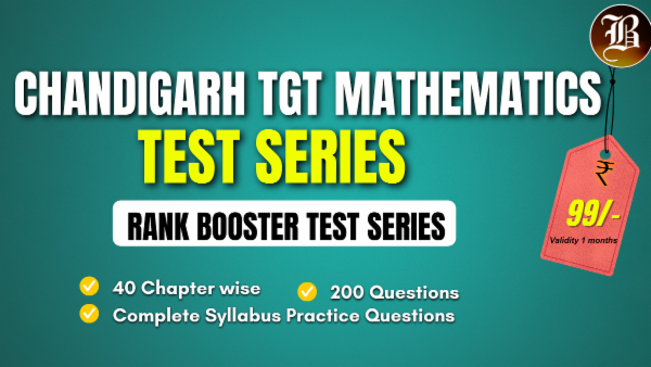 CHANDIGARH TGT MATHEMATICS RANK BOOSTER TEST SERIES cover