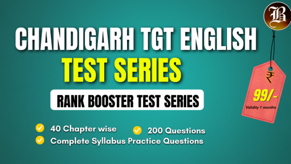 CHANDIGARH TGT ENGLISH RANK BOOSTER TEST SERIES cover