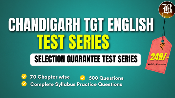 CHANDIGARH TGT ENGLISH SELECTION GUARANTEE TEST SERIES cover