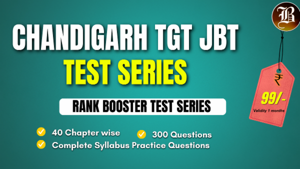 CHANDIGARH TGT JBT RANK BOOSTER SERIES cover