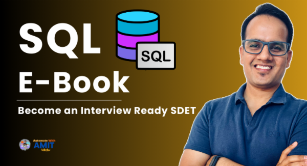 SQL E-Book : Be Interview Ready SDET cover