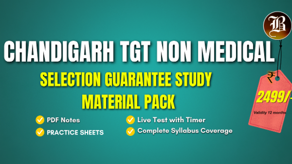 CHANDIGARH TGT NON MEDICAL SELECTION GUARANTEE STUDY MATERIAL PACK cover