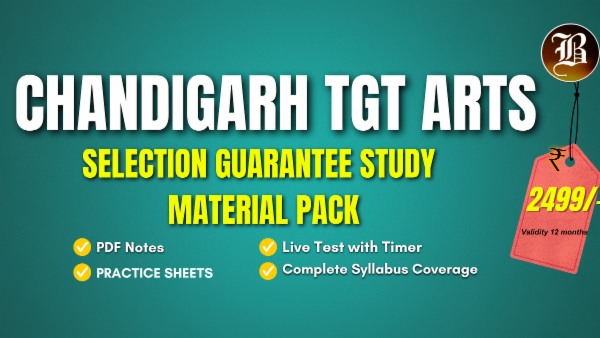CHANDIGARH TGT ARTS SELECTION GUARANTEE STUDY MATERIAL PACK cover
