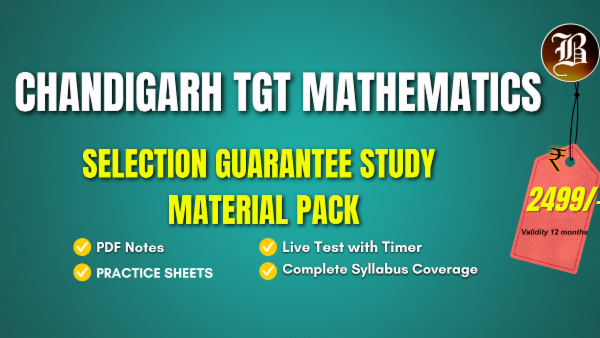 CHANDIGARH TGT MATHEMATICS SELECTION GUARANTEE STUDY MATERIAL PACK cover