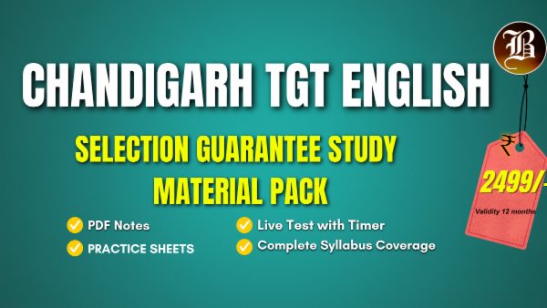 CHANDIGARH TGT ENGLISH SELECTION GUARANTEE STUDY MATERIAL PACK cover