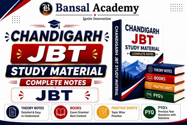 CHANDIGARH JBT SELECTION GUARANTEE STUDY MATERIAL PACK