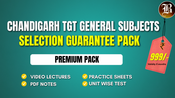 CHANDIGARH TGT GENERAL SUBJECTS SELECTION GUARANTEE BATCH cover