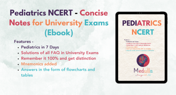 Pediatrics NCERT : Concise Notes for University Exams (Ebook) cover
