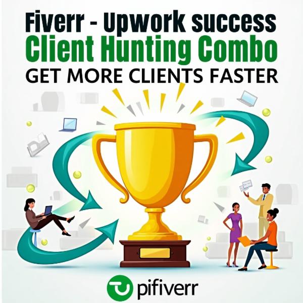 Fiverr Upwork Success + Client Hunting Combo – Get More Clients Faster cover