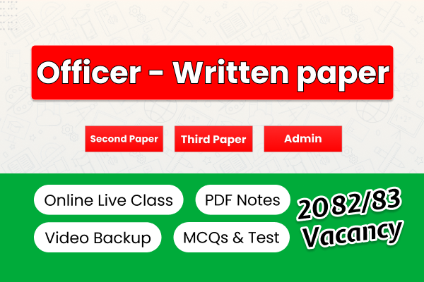 Section Officer Written Paper - General Administration| English Medium | Section Officer Second Paper, Third Paper and Fourth Paper Live Class - 2082 cover