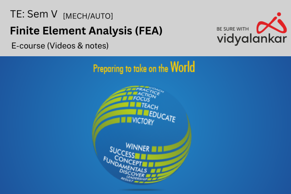 Finite Element Analysis [FEA] Dec. '25 E Course cover