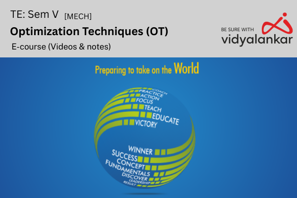 Optimization Techniques [OT] Dec. '25 E Course cover