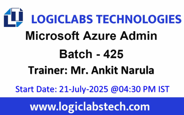 Microsoft Azure Administrator(AZ-104) By Mr. Ankit Narula - Batch - 425 cover