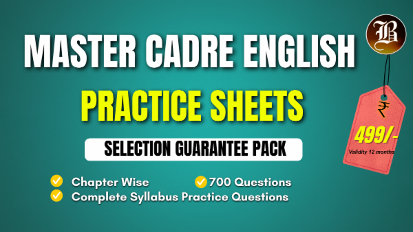 MASTER CADRE ENGLISH SELECTION GUARANTEE PRACTICE PACK cover