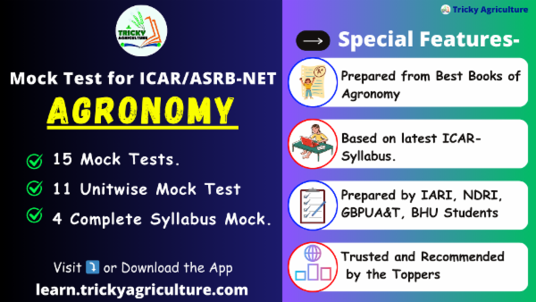 ASRB-NET/ICAR-NET Agronomy Mock Test 2025 cover
