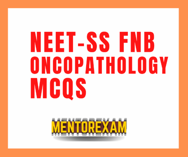 NEET SS Oncopathology Mcqs cover