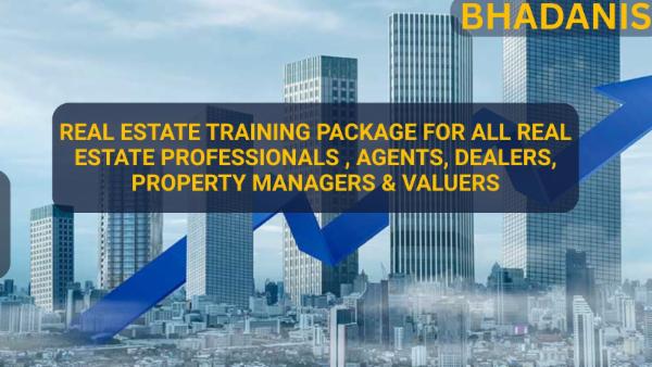 REAL ESTATE PROFESSIONALS TRAINING PACKAGE FOR ALL ONLINE FOR REAL ESTATE PROFESSIONALS , DEALERS, AGENTS, PROPERTY MANAGERS , BUILDERS ETC. cover