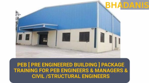 PEB [ PRE ENGINEERED BUILDING ] PACKAGE FOR PEB ENGINEERS & MANAGERS & CIVIL ENGINEERS ONLINE TRAINING COURSE cover