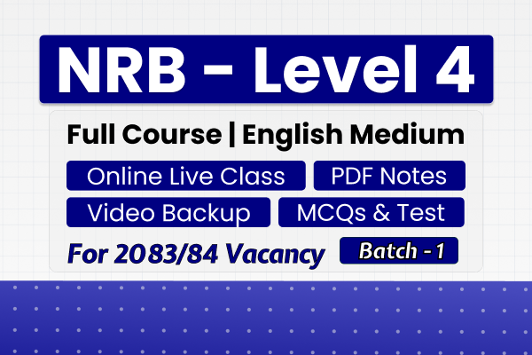 NRB Level 4 | English Medium - 2083-84 | Batch - 1 cover