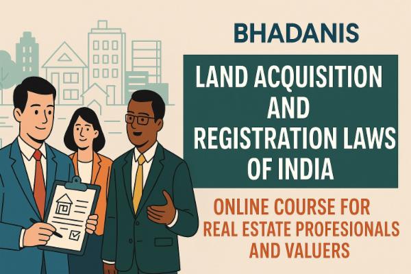Land Acquisition and Registration Laws of India Online Course For Real Estate Professionals and Valuers cover