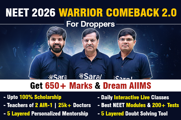 NEET 2026 Comeback 2.0 for Dropper cover