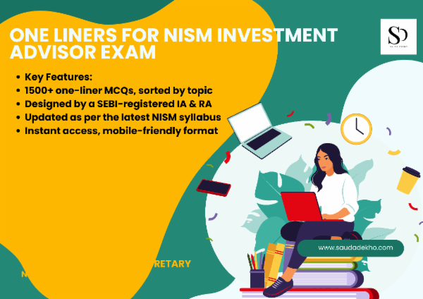 INVESTMENT ADVISOR ONE LINERS NISM XA XB (1500+) Questions in One Go cover