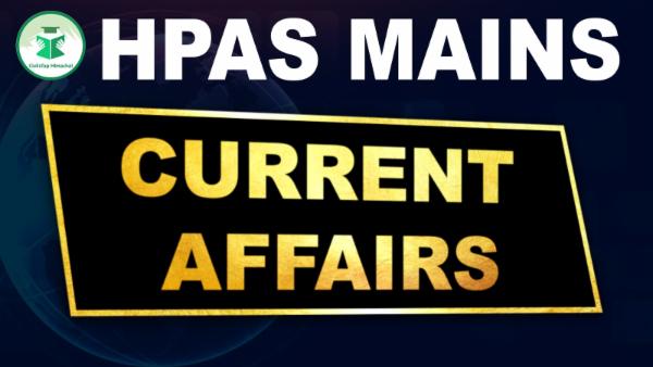 Mains Current Affairs 2025 cover