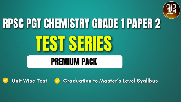 RPSC PGT CHEMISTRY ( GRADE 1) PAPER 2 TEST SERIES cover