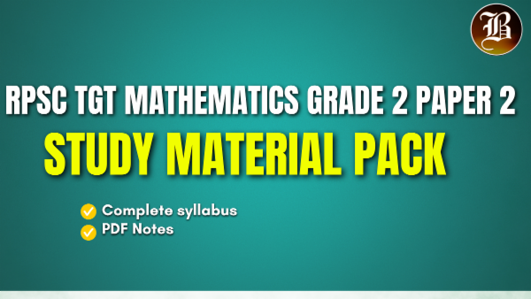 RPSC TGT MATHEMATICS GRADE 2 STUDY MATERIAL PAPER 2 cover