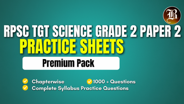 RPSC TGT SCIENCE (GRADE 2) PRACTICE SHEETS PAPER 2 cover
