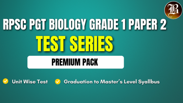 RPSC PGT BIOLOGY (GRADE 1) LIVE TEST PAPER 2 cover