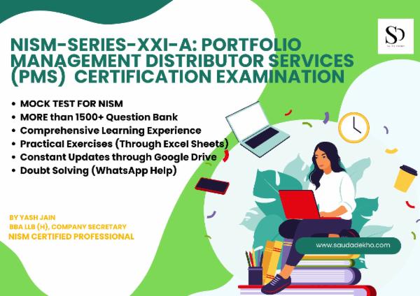Series-XXI-A Portfolio Management Services (PMS) Distributors Certification cover