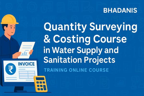 Quantity Surveying & Costing Course in Water Supply and Sanitation Projects Training Online Course cover