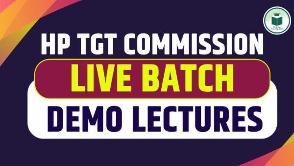 HP TGT 2025 Live Batch Demo Lectures B10 cover