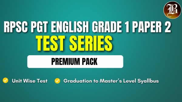 RPSC PGT ENGLISH GRADE 1 PAPER 2 TEST SERIES PACK cover