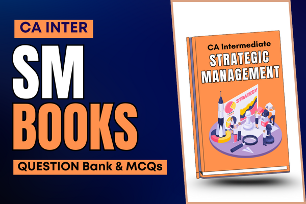 CA Inter SM Question Bank & MCQs Books For September 2025 & Onwards cover