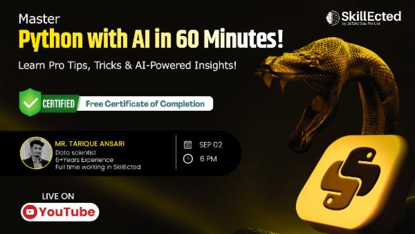 Master Python with AI in 60 Minutes! Learn Pro Tips, Tricks & AI-Powered Insights! cover
