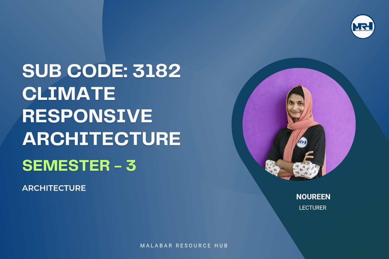 3182 - Climate Responsive Architecture cover