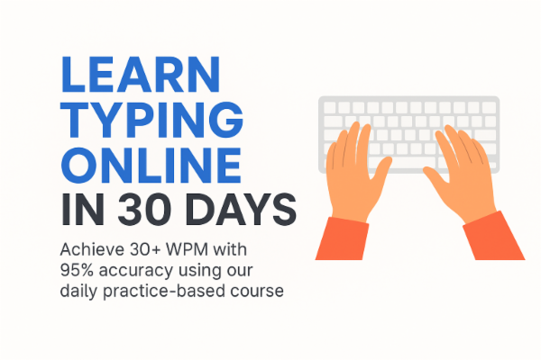 Master Typing in Just 30 Days — No Videos Required! cover
