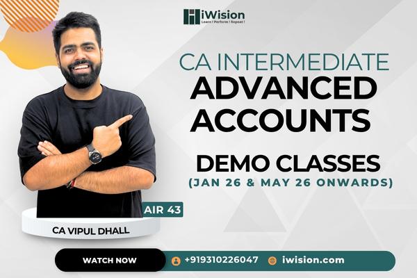 CA Inter Advanced Accounting Demo Classes (May 26 / Sep 26 / Jan 27) cover