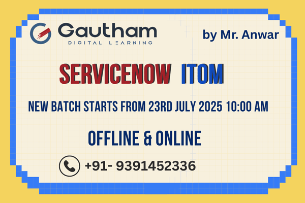 ServiceNow ITOM - New Batch Starts from 23rd July 2025 10:00 AM cover