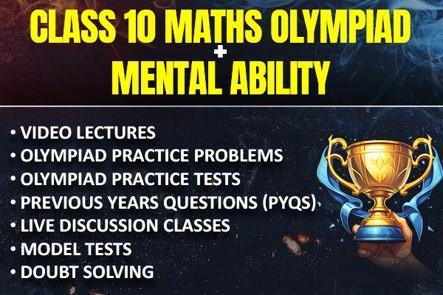 Class 10 Maths Olympiad + Mental Ability cover