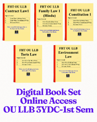 3YDC 1st Semester Osmania University LLB Online Notes cover