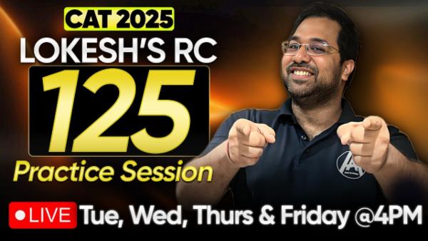 Lokesh RC 125 : CAT 2025 Free Course cover