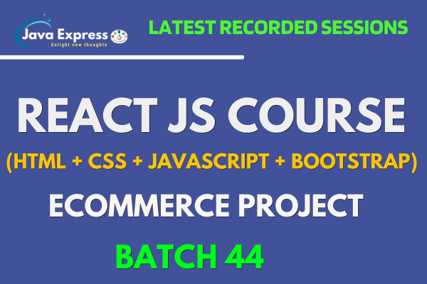 Batch 44: React JS Course ( HTML + CSS + JAVASCRIPT + BOOTSTRAP) cover