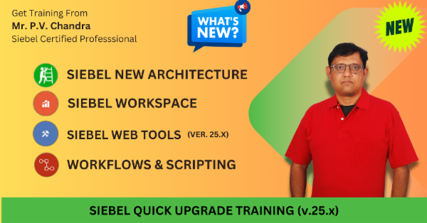Siebel Quick Upgrade Training (IP 17 to 25.x) cover