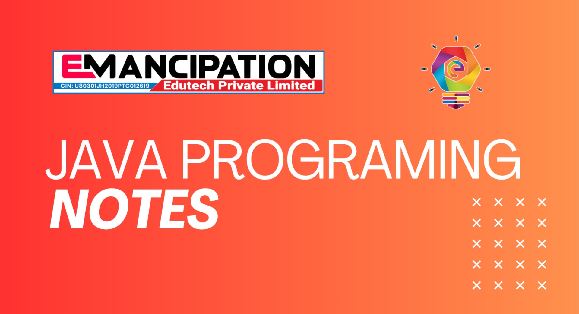 Java Detailed Notes cover